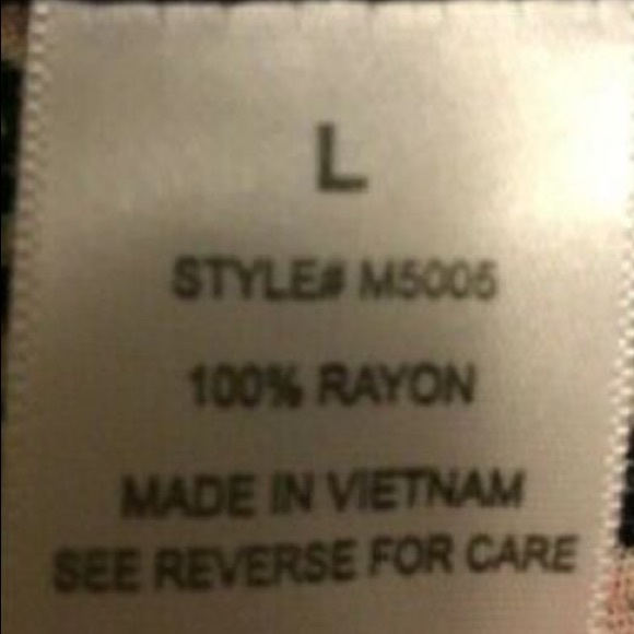 G Collection Large peach & navy blue blouse - Picture 6 of 7